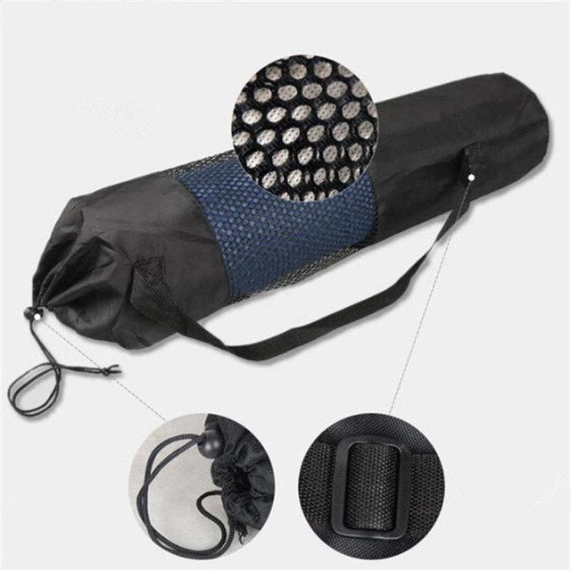 Mesh YOGA MAT BAG: Airy Mesh Allows Your Mat to Dry After Hot Yoga Classes  Pocket for Drink Bottle & Inner Zippered Pocket Too Ships Free 