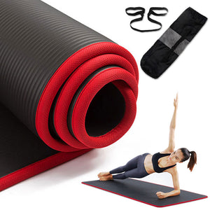 10MM NON-SLIP YOGA MAT 183CM*61CM THICKENED NBR GYM MATS SPORTS INDOOR FITNESS PILATES YOGA PADS КОВРИК ДЛЯ ЙОГИ ESTERILLA YOGA